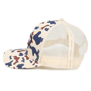 OLD ROW Men's Hats IVORY / OS Old Row Camo USA Mesh Back Hat from Old Row WROW3975