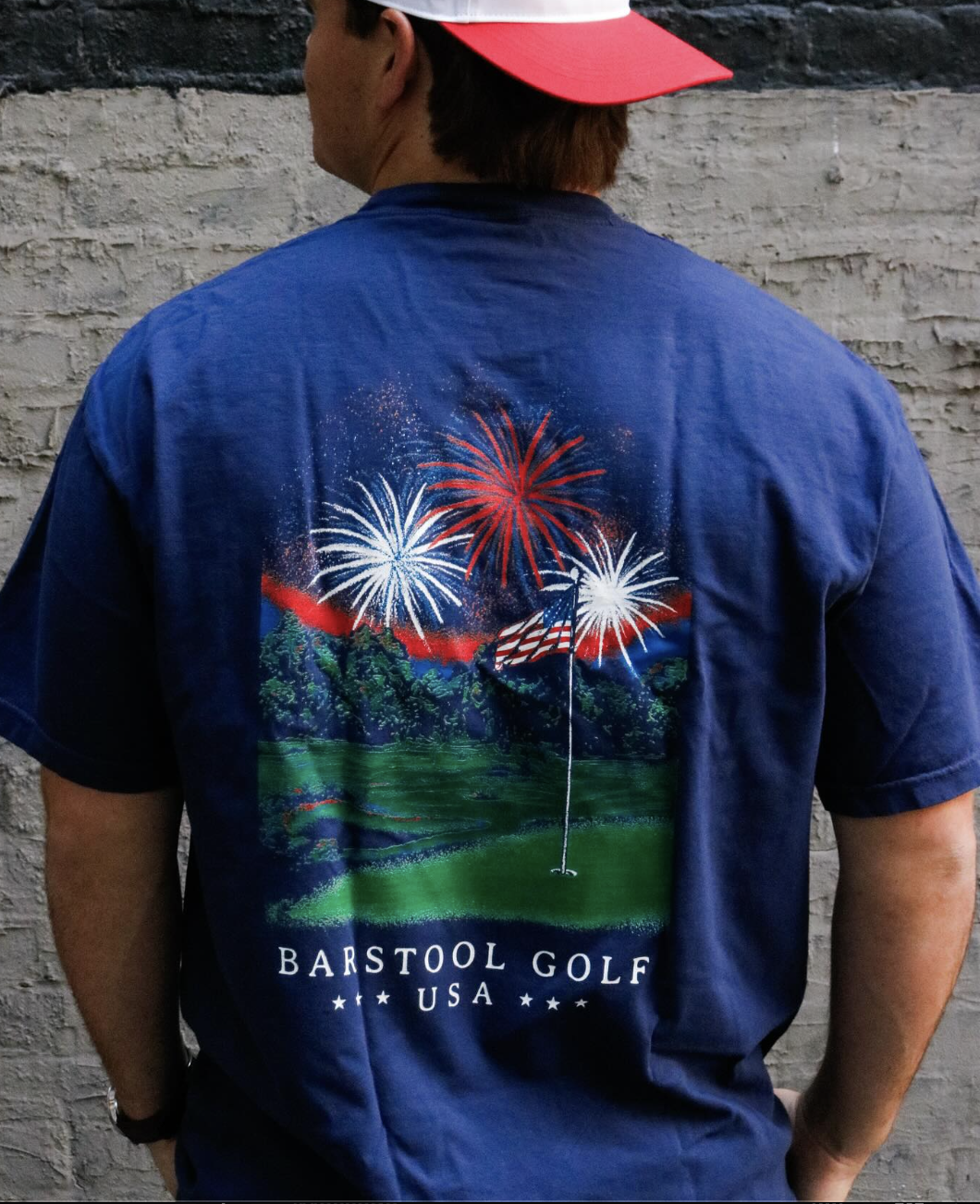 OLD ROW Men's Tees Barstool Sports Golf USA Tee