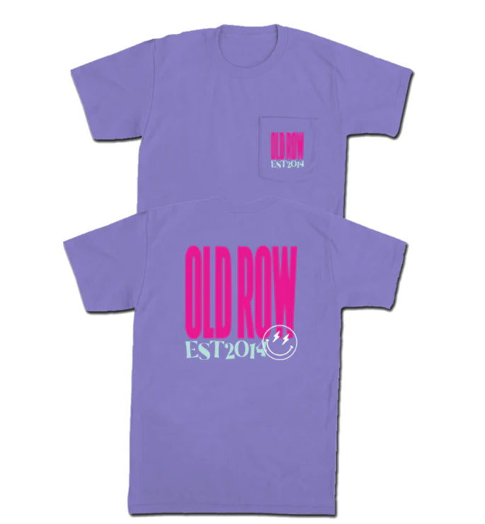 OLD ROW Men's Tees Old Row Chicks Pocket Tee - Violet