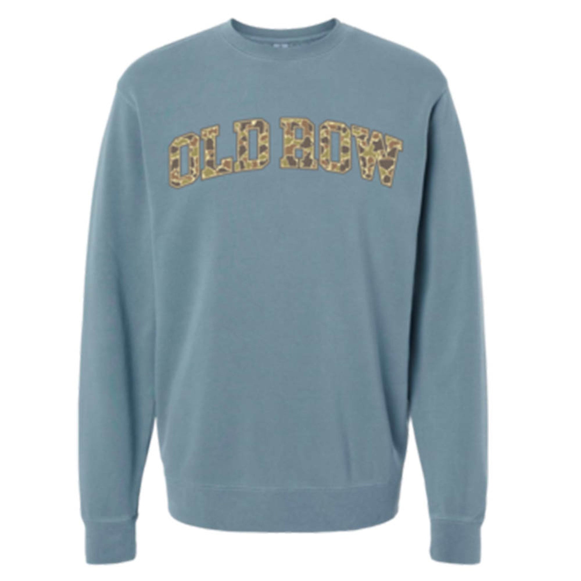 OLD ROW Women's Sweatshirt SLATE / S Old Row Camo Crewneck Sweatshirt WROW3368