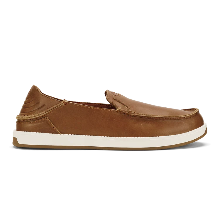 OLUKAI Mens Shoes Olukai Kākaha Nia Men’s Leather Slip-On Shoes || David's Clothing