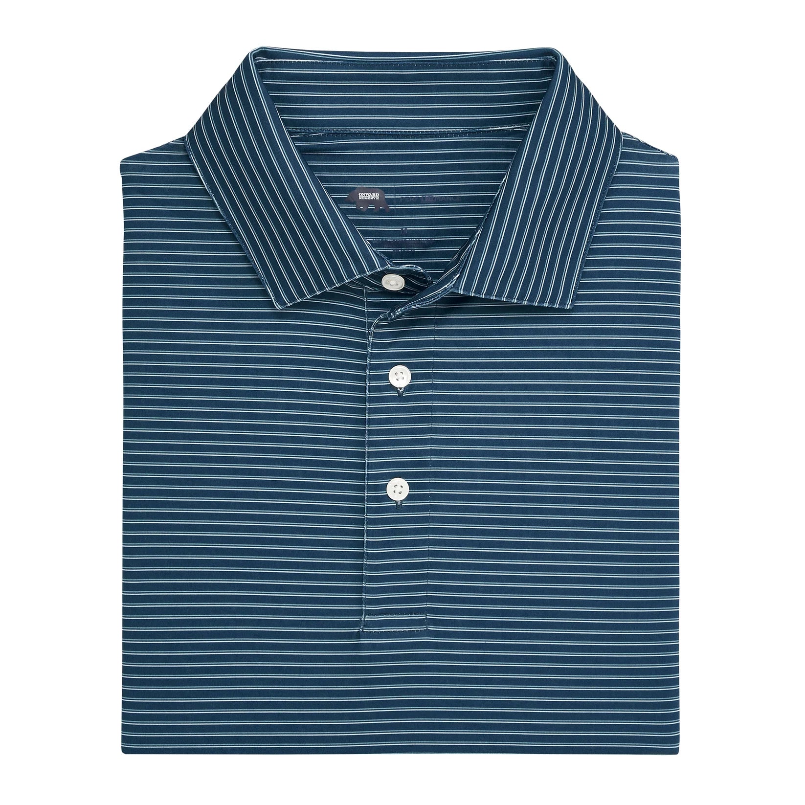 ONWARD RESERVE Men's Polo Onward Reserve Scout Stripe Performance Polo - Blue Wing Teal