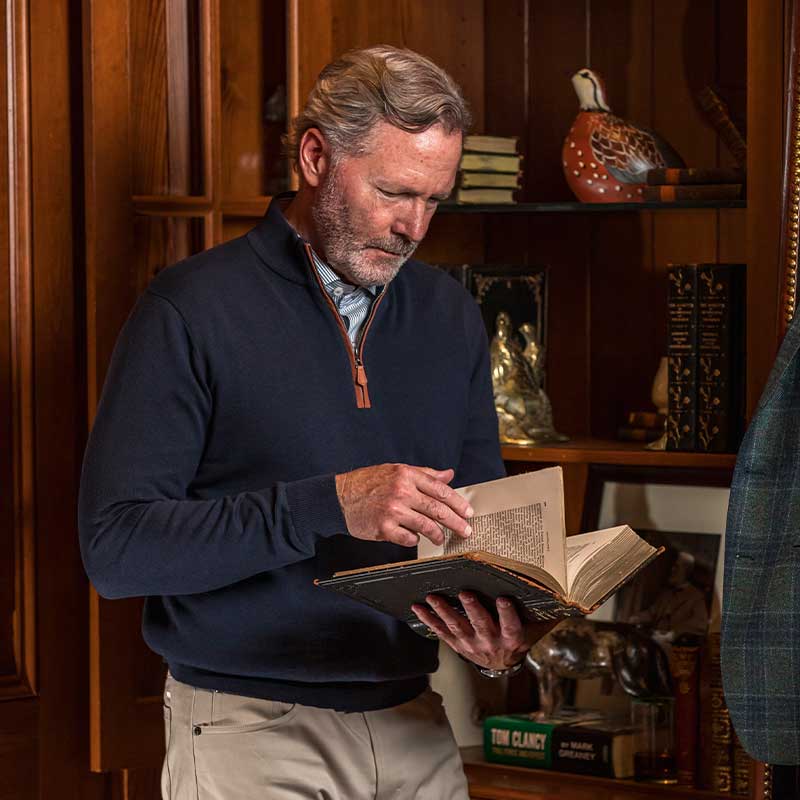 ONWARD RESERVE Men's Pullovers NAVAL ACADEMY / M Onward Reserve Jackson Pullover - Dark Forest 1MC00S107416