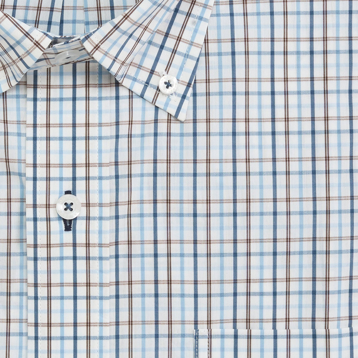 ONWARD RESERVE Men's Sport Shirt Onward Reserve Noble Classic Fit Quad Shirt - Chocolate