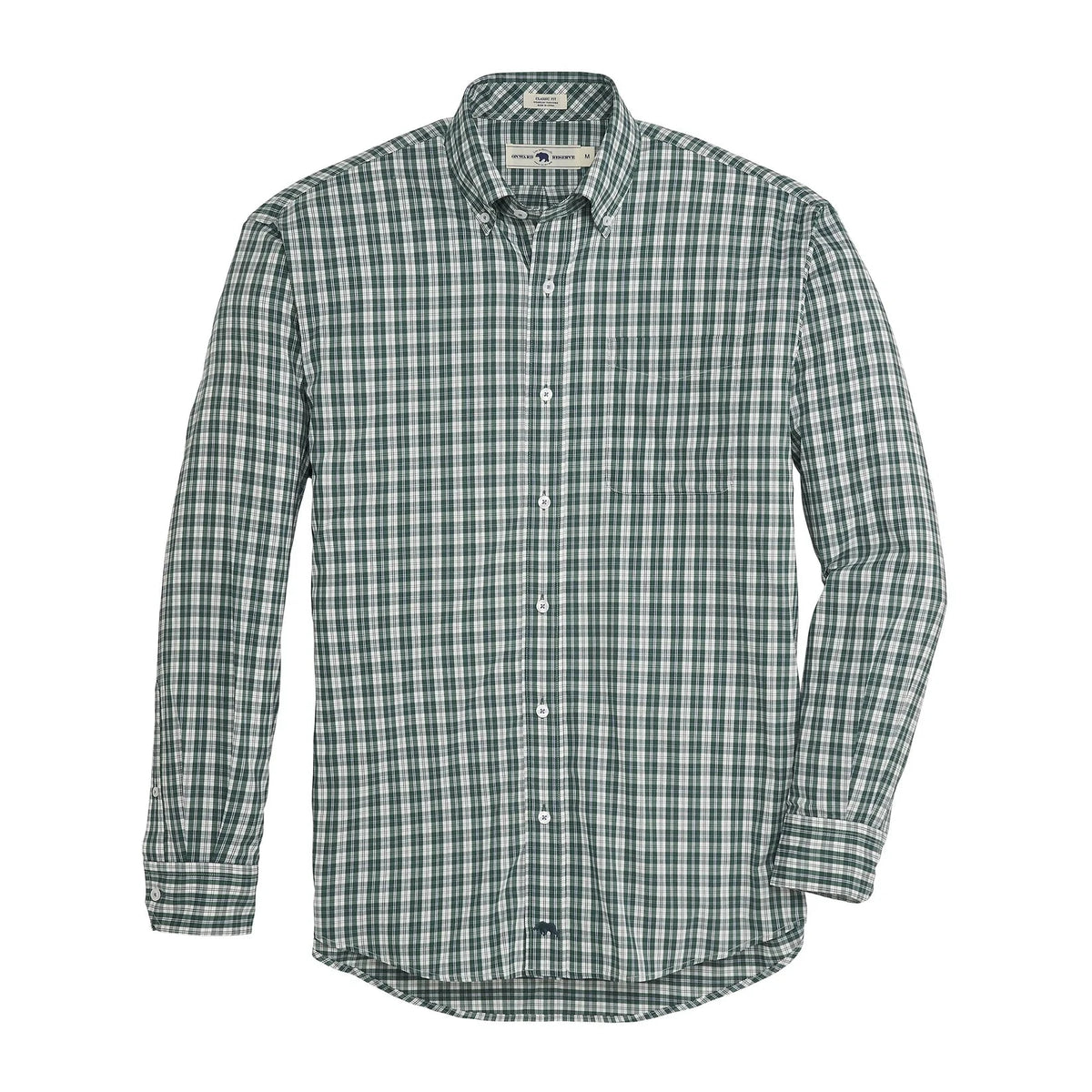 ONWARD RESERVE Men's Sport Shirt Onward Reserve Rattler Classic Fit Performance Shirt - Mallard Green