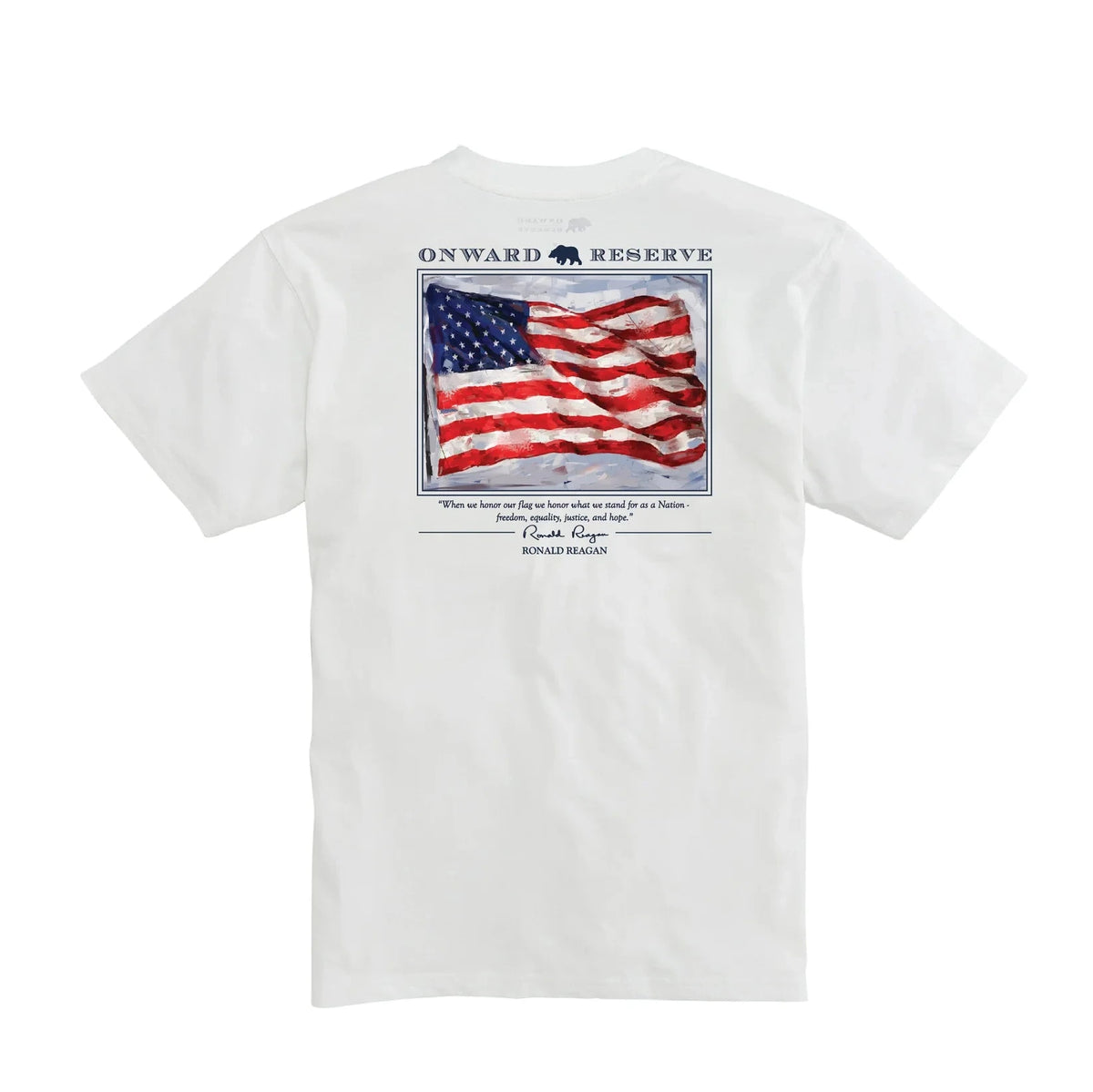 ONWARD RESERVE Men's Tees WHITE / M Onward Reserve Old Glory Tee || David's Clothing 1MC00T030100