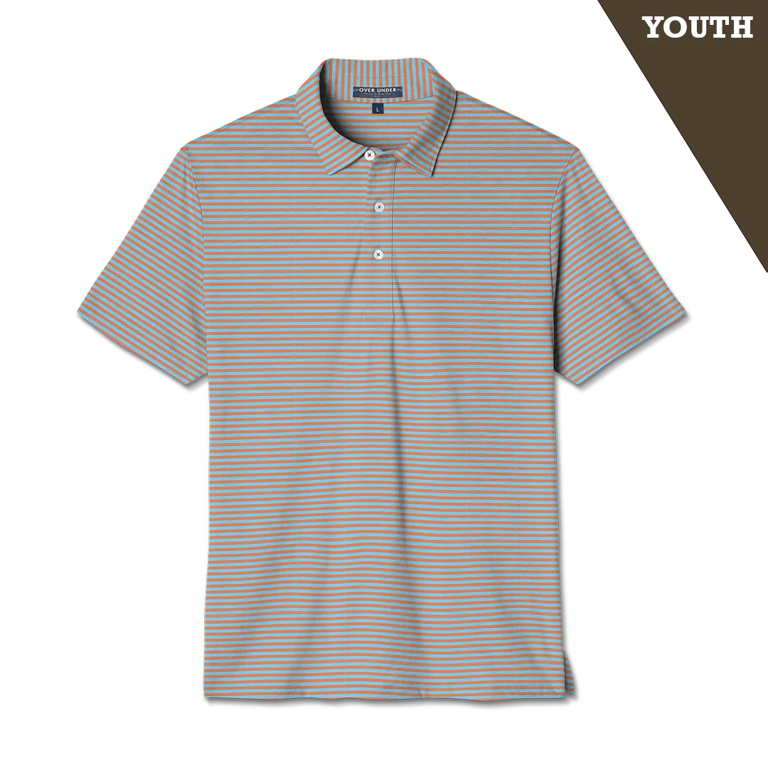 OVER UNDER CLOTHING Kid's Tops CLEARWATER / YS Over Under Youth Performance Polo || David's Clothing YP02