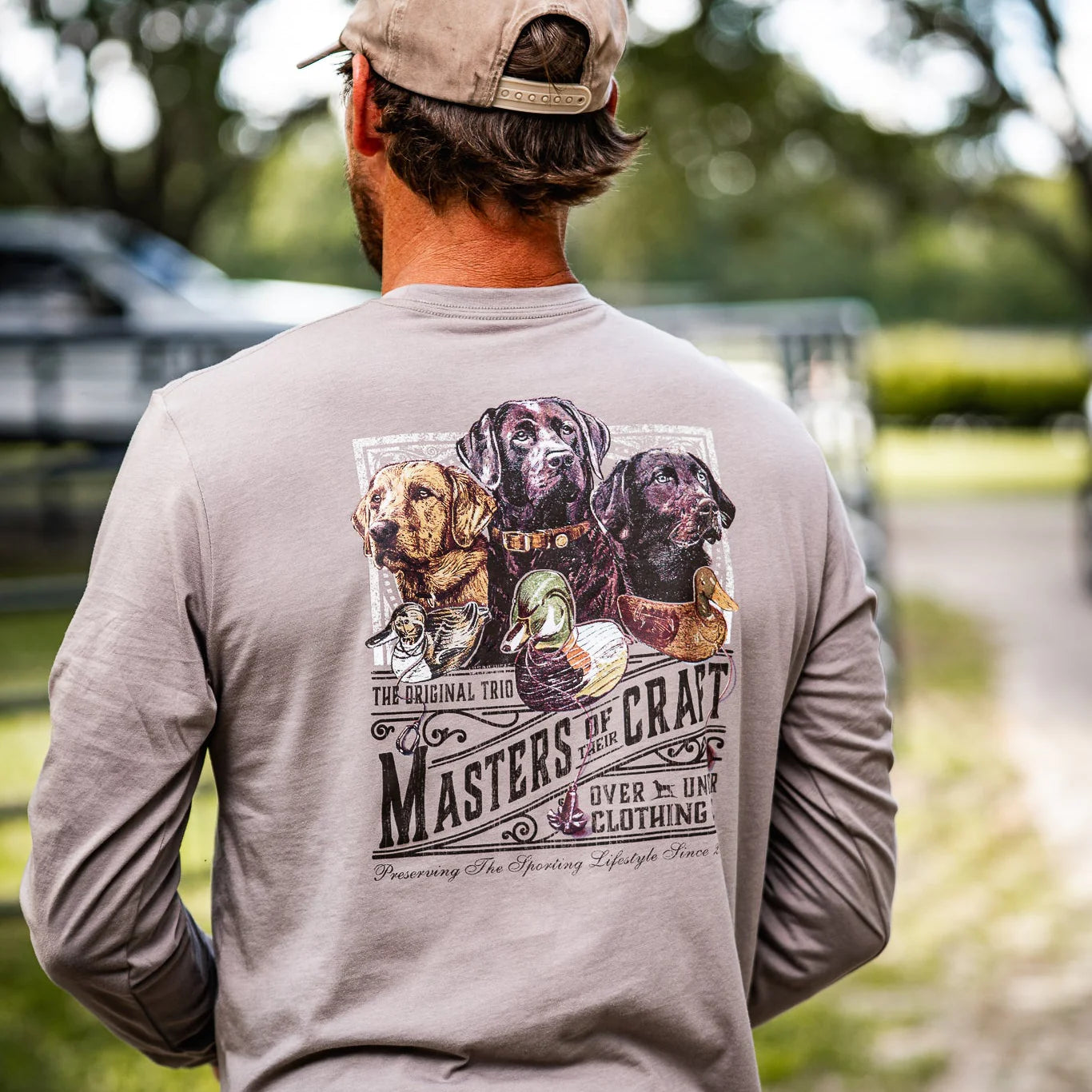 OVER UNDER CLOTHING Men's Tees Over Under L/S Masters Of Their Craft T-Shirt Hurricane