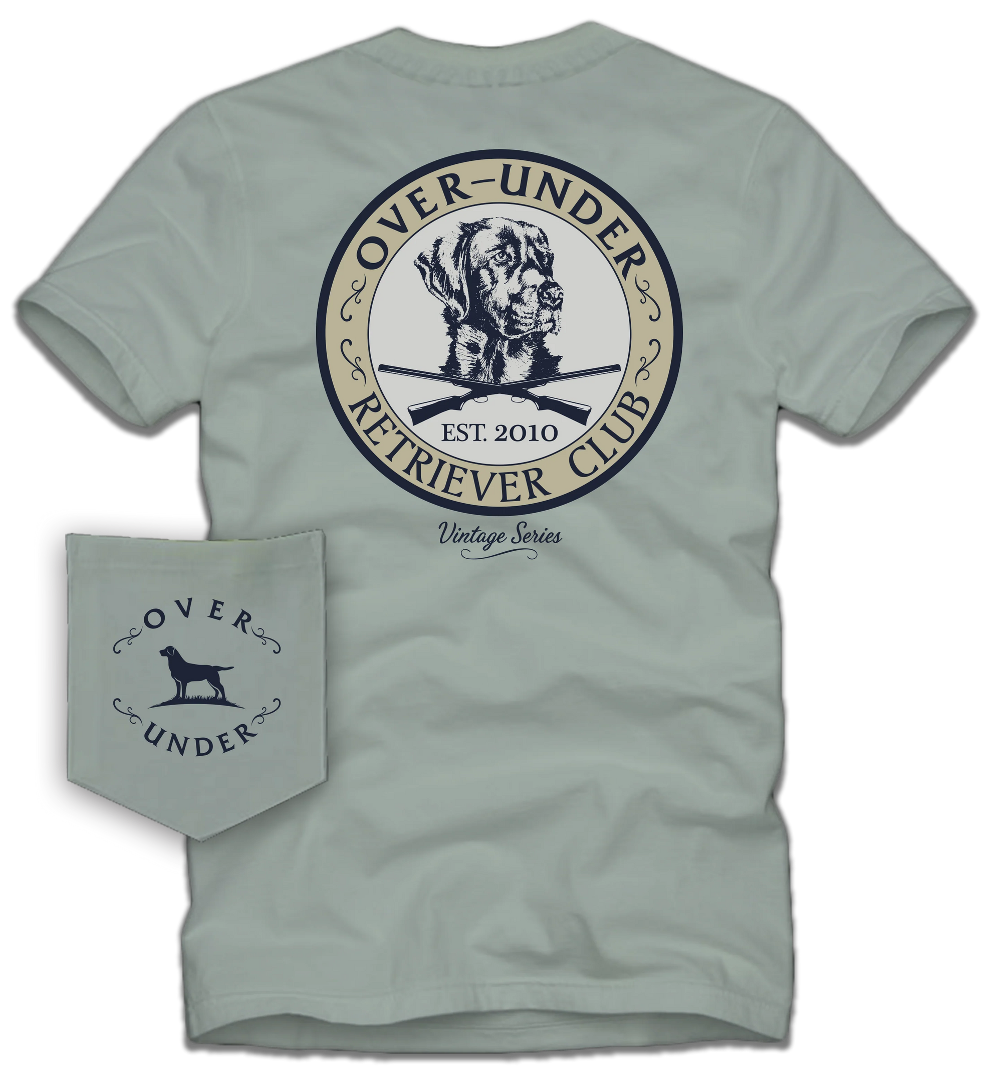 OVER UNDER CLOTHING Men's Tees Over Under S/S Vintage Retriever Club T-Shirt Bay