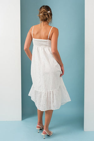 PAPER MOON Women's Dresses Lena Eyelet Midi Dress || David's Clothing