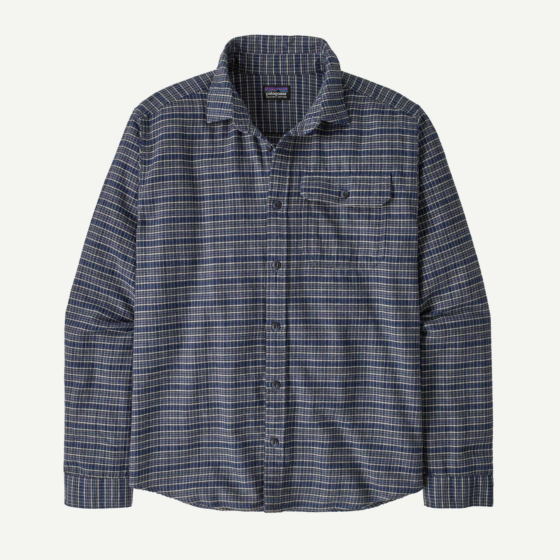 PATAGONIA Men's Sport Shirt SUNKEN BLUE / S Patagonia Men's Long-Sleeved Lightweight Fjord Flannel Shirt 42410TRSN