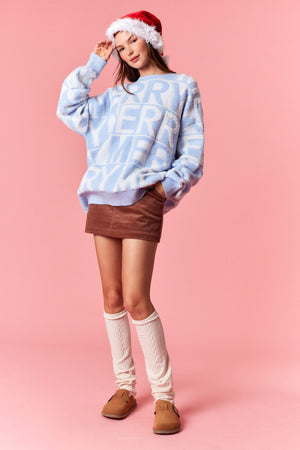 PEACH LOVE Women's Sweaters Merry 3d Yarn Pullover Sweater