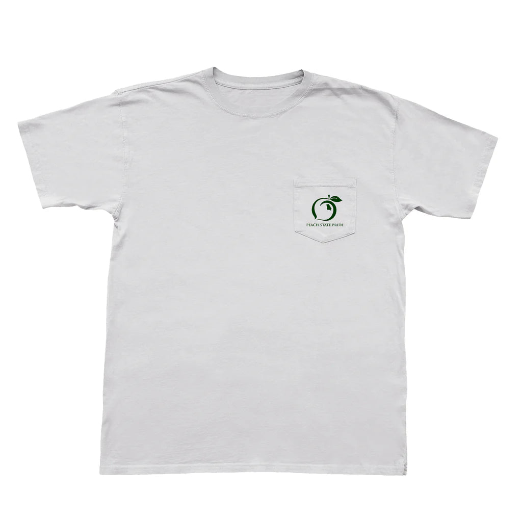 PEACH STATE PRIDE Men's Tees Peach State Pride Georgia Pines Short Sleeve Pocket Tee