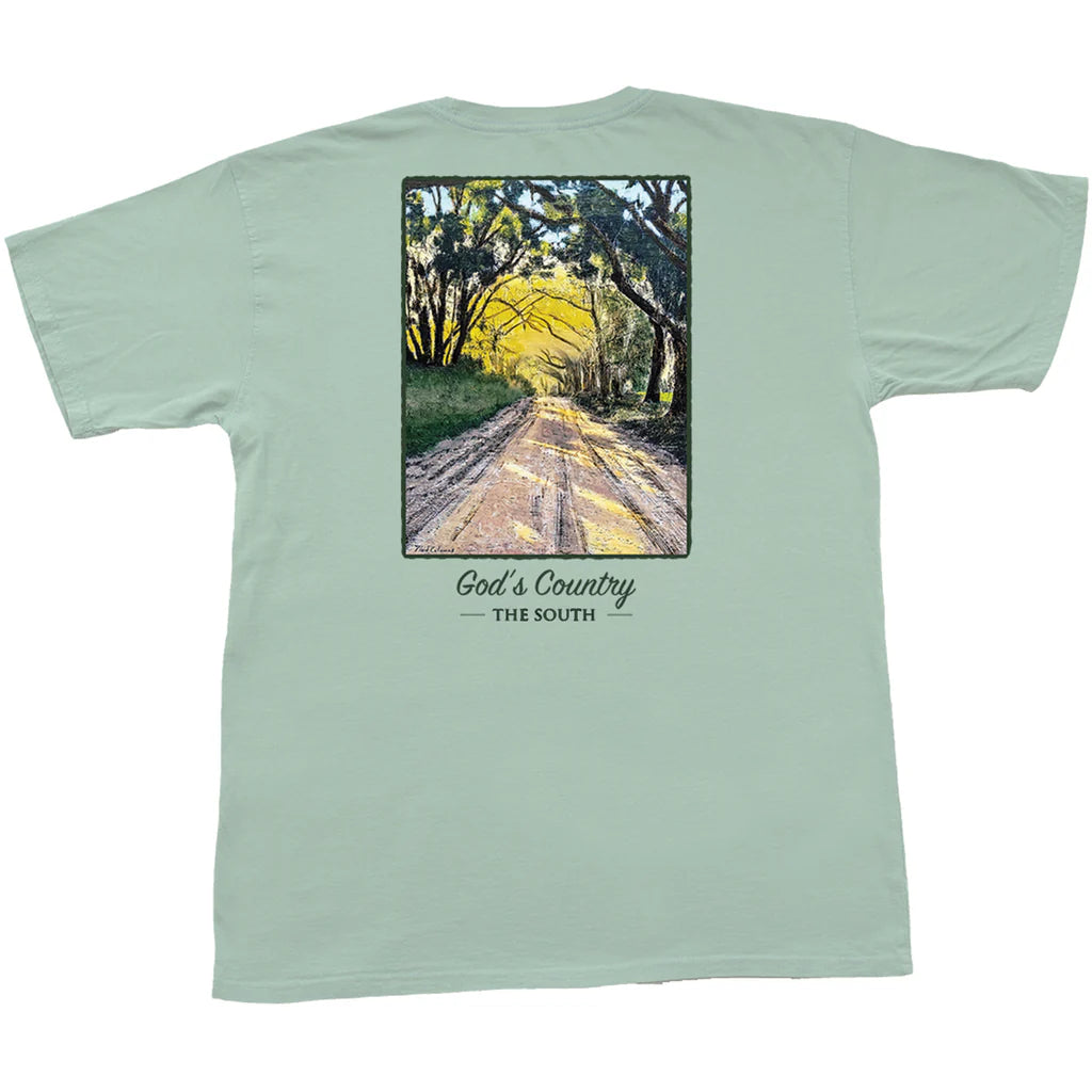 PEACH STATE PRIDE Men's Tees Peach State Pride God's Country Short Sleeve Pocket Tee