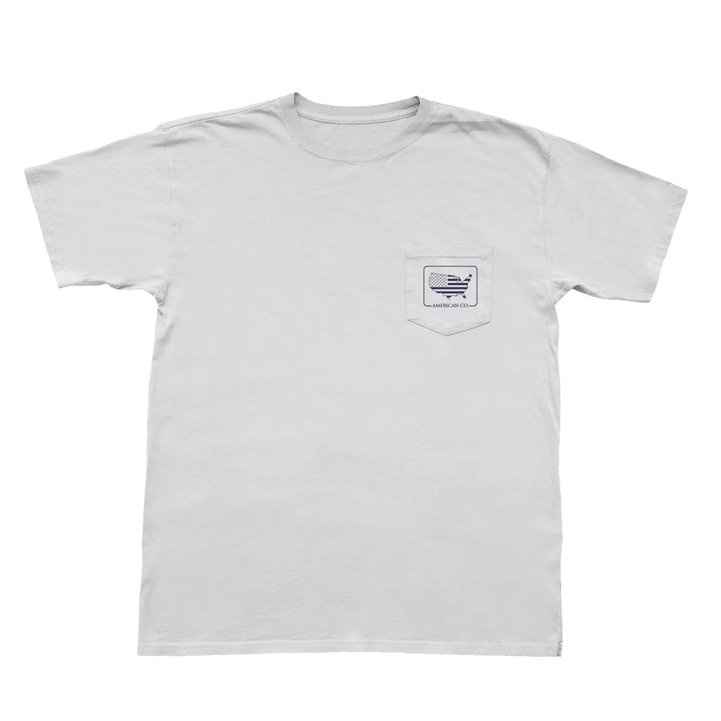 PEACH STATE PRIDE Men's Tees Peach State Pride Ol' Glory Flag Short Sleeve Pocket Tee