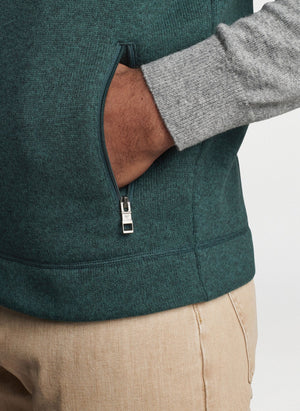 PETER MILLAR Men's Jackets Peter Millar Crown Sweater Fleece Vest || David's Clothing