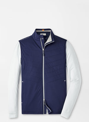 PETER MILLAR Men's Outerwear NAVY / M Peter Millar Fuse Elite Hybrid Vest || David's Clothing MF23EZ46NAV