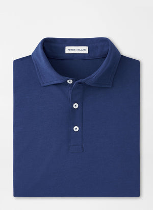 PETER MILLAR Men's Polo ATLANTIC BLUE / M Peter Millar Crown Comfort Cotton Polo || David's Clothing MS24K50AB