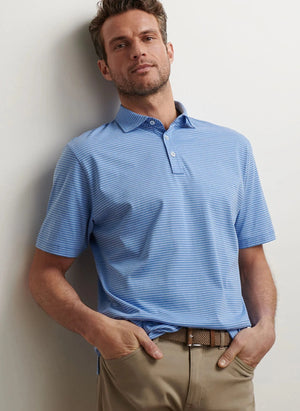 PETER MILLAR Men's Polo Peter Millar Collins Stripe Crown Comfort Cotton Polo