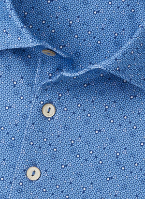 PETER MILLAR Men's Polo Peter Millar Costanzo Geo Performance Jersey Polo || David's Clothing