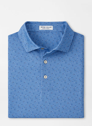 PETER MILLAR Men's Polo Peter Millar Costanzo Geo Performance Jersey Polo || David's Clothing