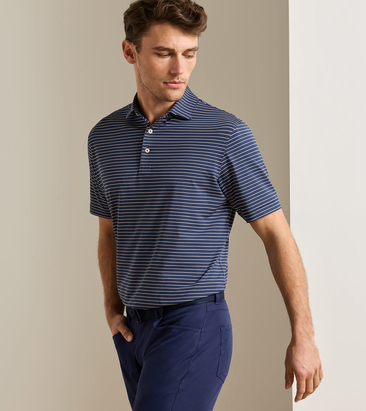 PETER MILLAR Men's Polo Peter MIllar Oaks Performance Jersey Polo