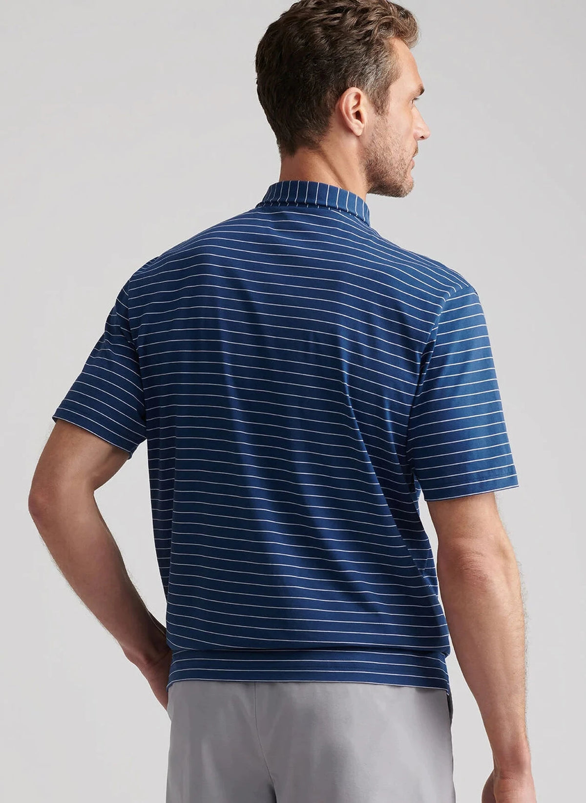 PETER MILLAR Men's Polo Peter Millar Rover Stripe Crown Comfort Cotton Polo
