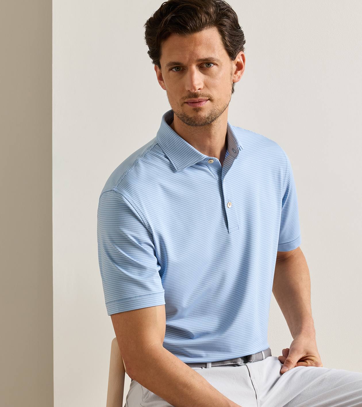PETER MILLAR Men's Polo Peter Millar Wade Performance Jersey Polo