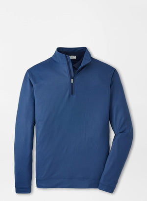 PETER MILLAR Men's Pullovers Peter Millar Perth Birdseye Performance Quarter-Zip