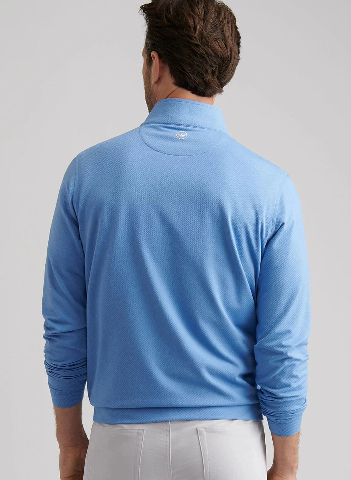 PETER MILLAR Men's Pullovers Peter Millar Perth Cross-Hatch Performance Quarter-Zip || David's Clothing