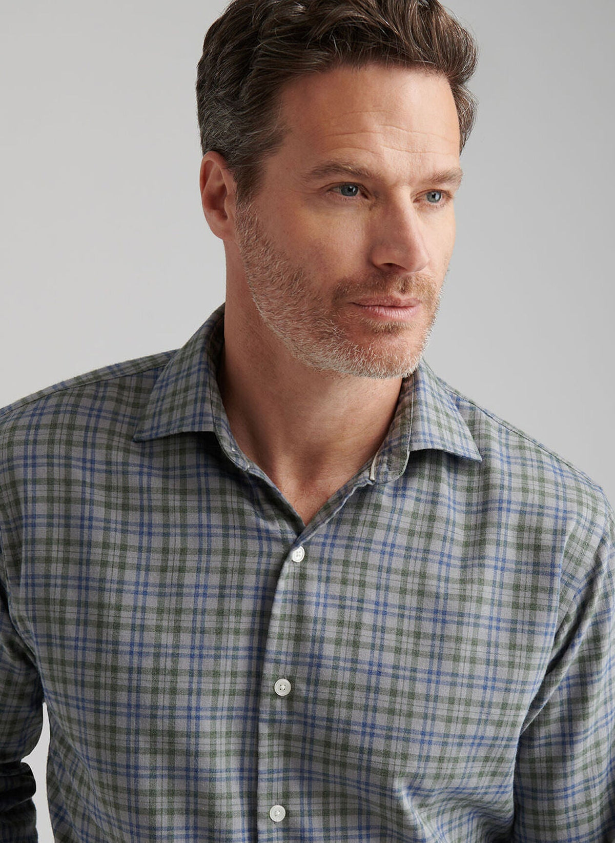 PETER MILLAR Men's Sport Shirt Peter Millar Bar Harbor Performance Flannel Sport Shirt