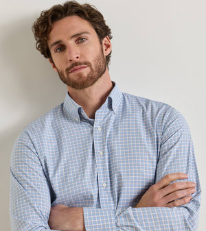 PETER MILLAR Men's Sport Shirt Peter Millar Charles Performance Twill Sport Shirt