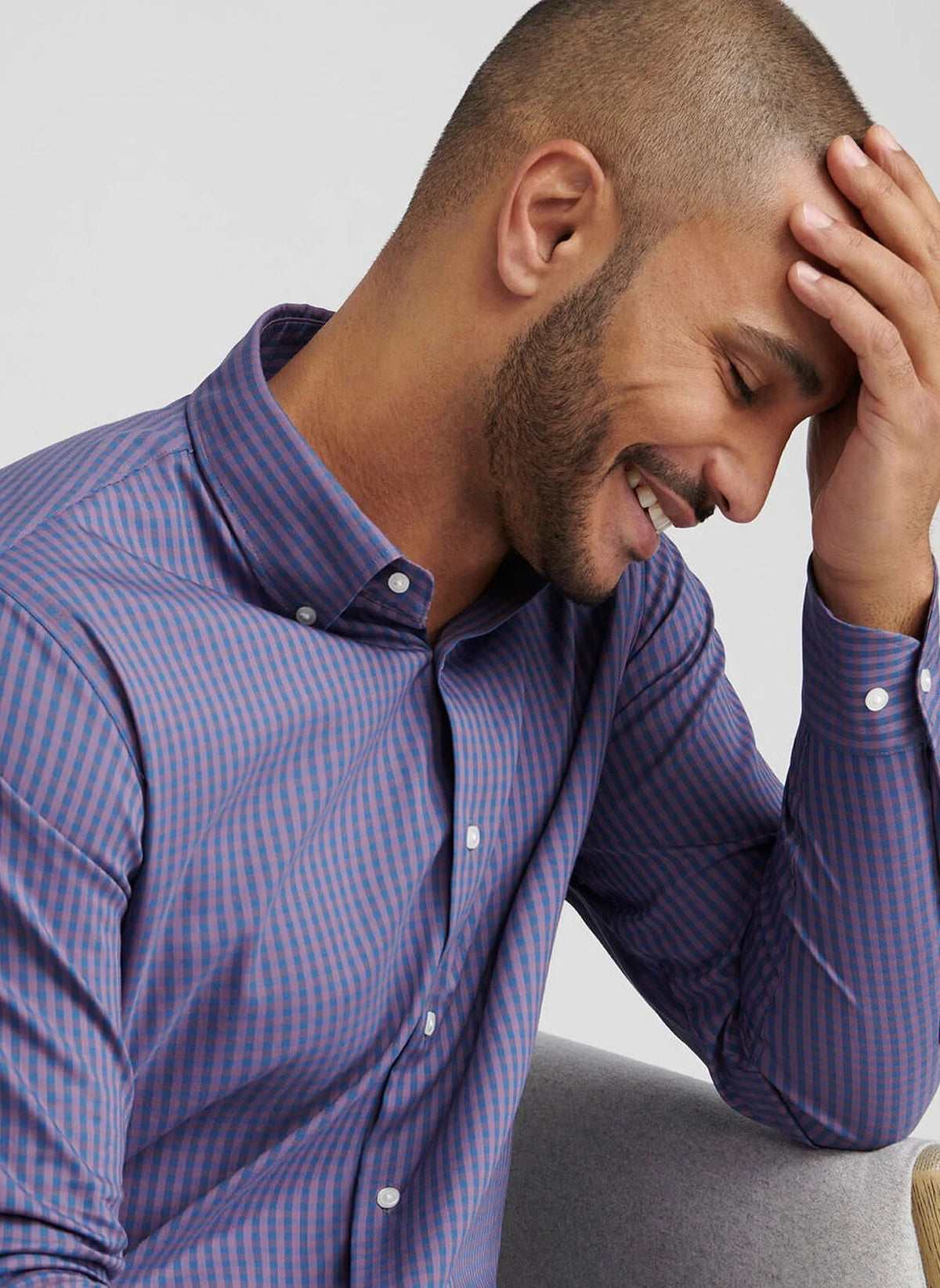 PETER MILLAR Men's Sport Shirt Peter Millar Conway Crown Lite Cotton-Stretch Sport Shirt