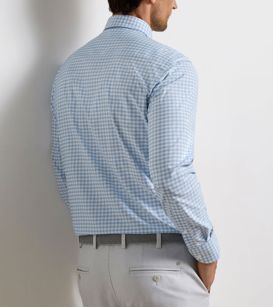 PETER MILLAR Men's Sport Shirt Peter Millar Lewis Performance Twill Sport Shirt