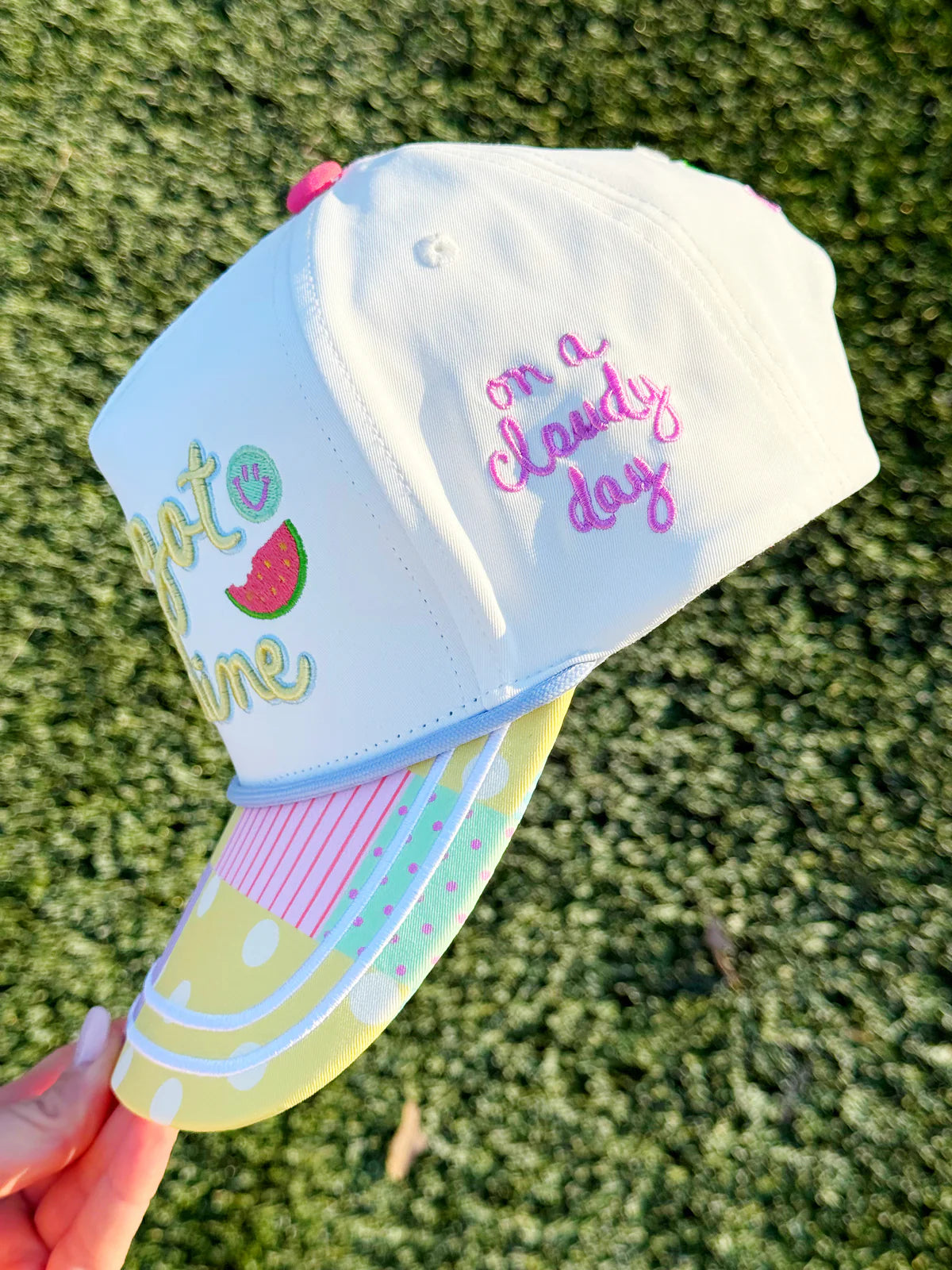 POPPY & PINE Women's Hat WHITE Poppy + Pine I've Got Sunshine Hat SUNSHINE