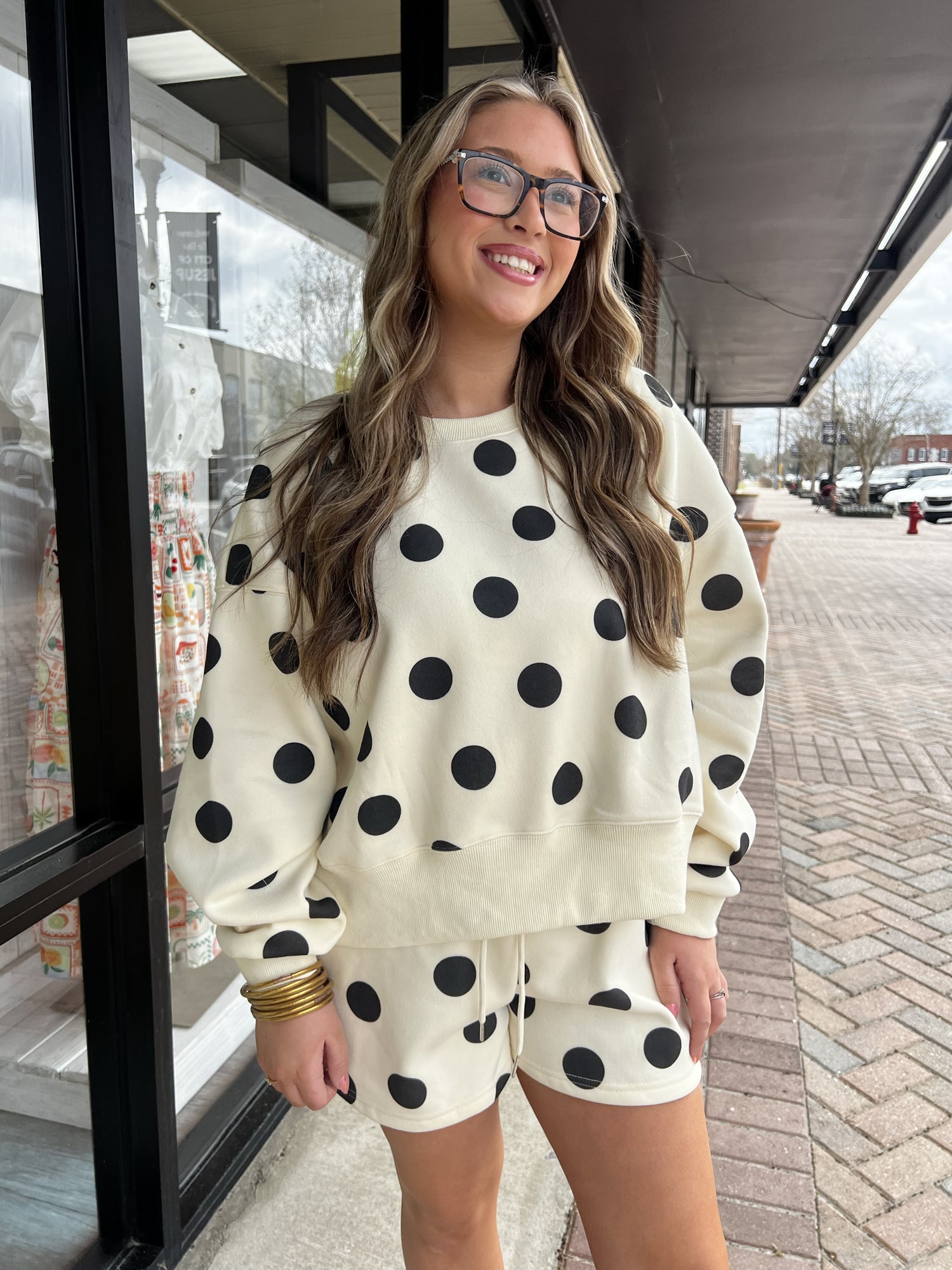 POPPY & PINE Women's Shorts IVORY / S Poppy & Pine Polka Dot Short POLKASHORT