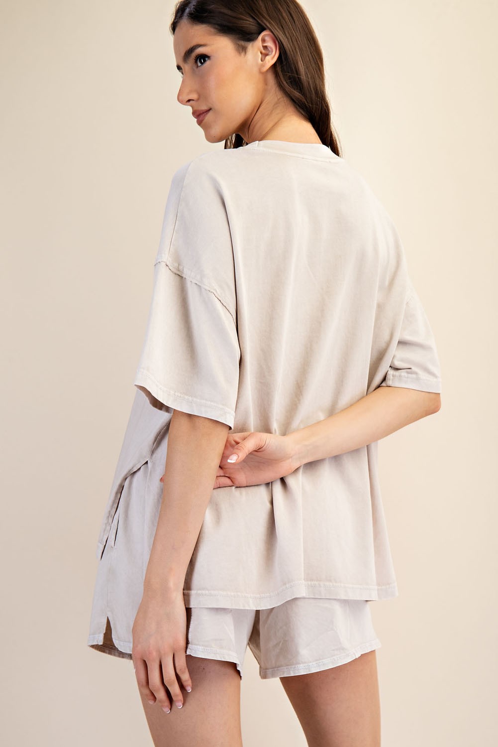 RAE MODE Mineral Washed Side Slit Short Set