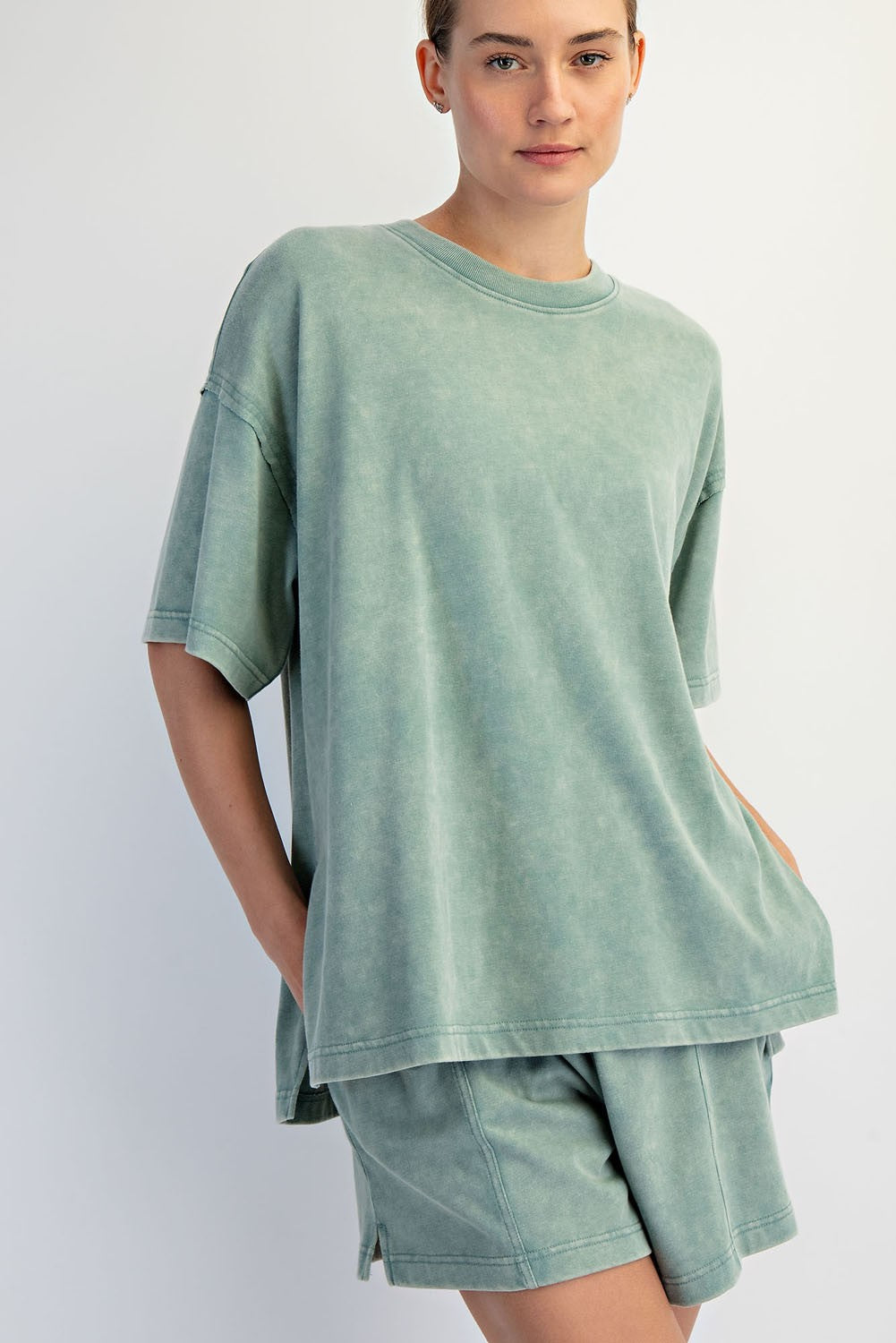 RAE MODE TIDAL WV / S Mineral Washed Side Slit Short Set SET0032