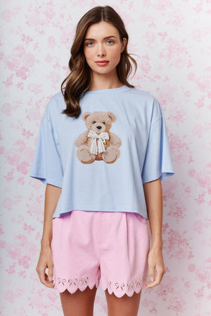 RARERAW Women's Tee Teddy Bear Graphic T-shirt