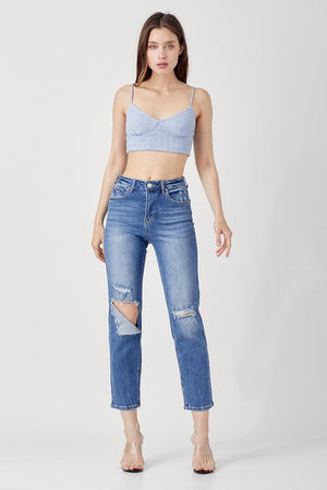 Risen Jeans Women's Jeans Risen Jeans High Rise Relaxed Jeans || David's Clothing