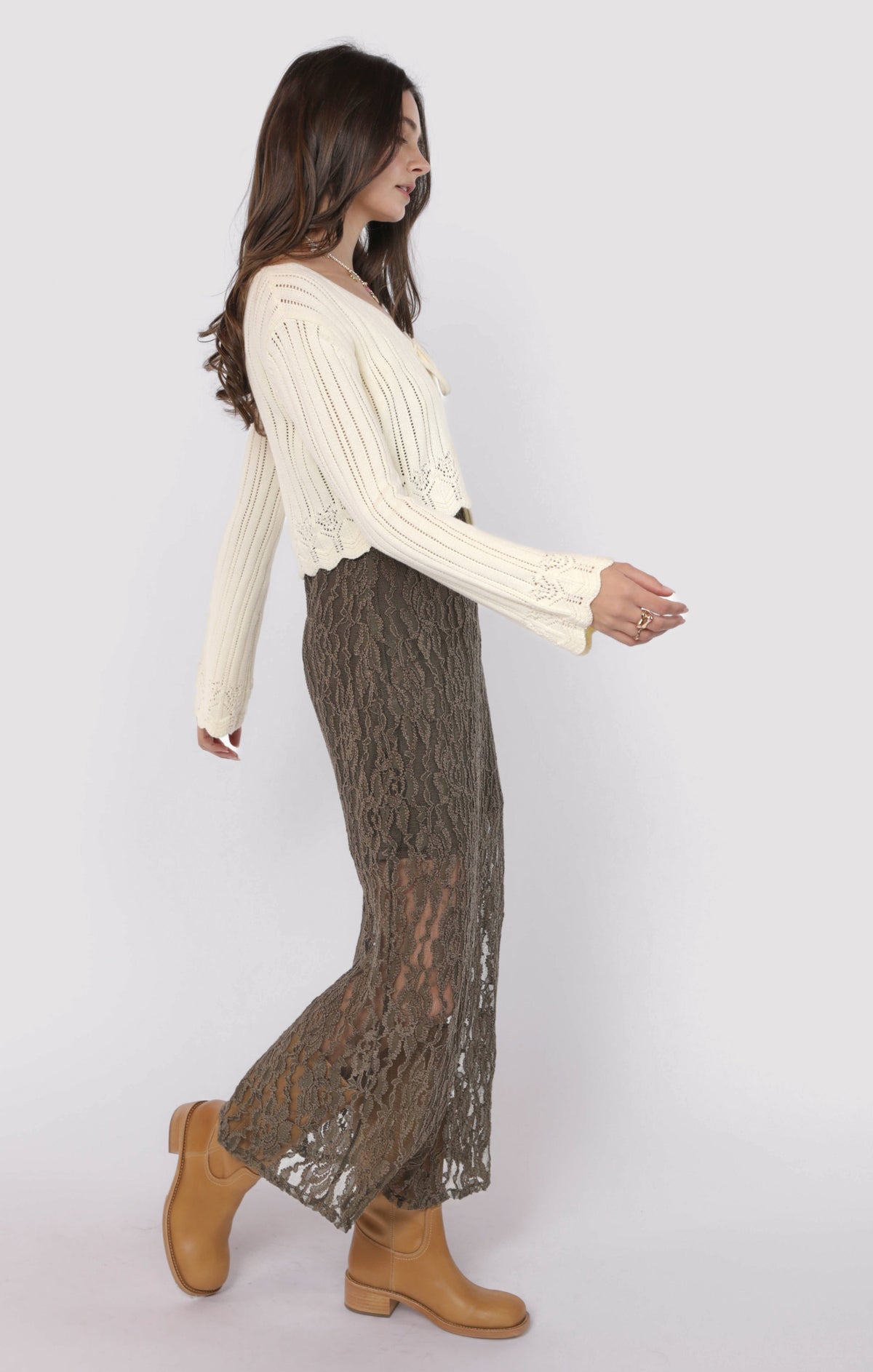 SADIE AND SAGE Women's Cardigans Sadie and Sage Chamomile Front Tie Cardigan