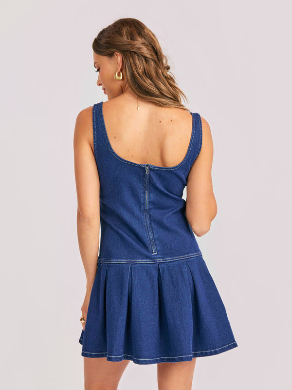 Sadie and Sage Cowgirl Denim Mini Dress