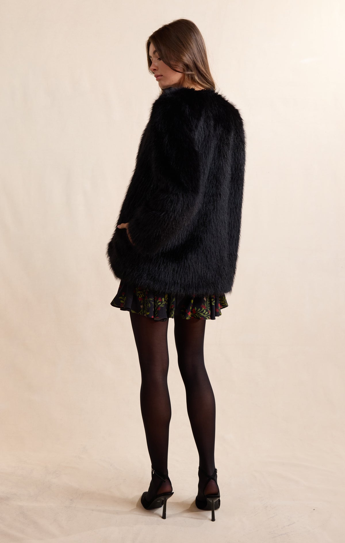 SADIE AND SAGE Women's Jackets Sadie and Sage Mathilde Faux Fur Coat