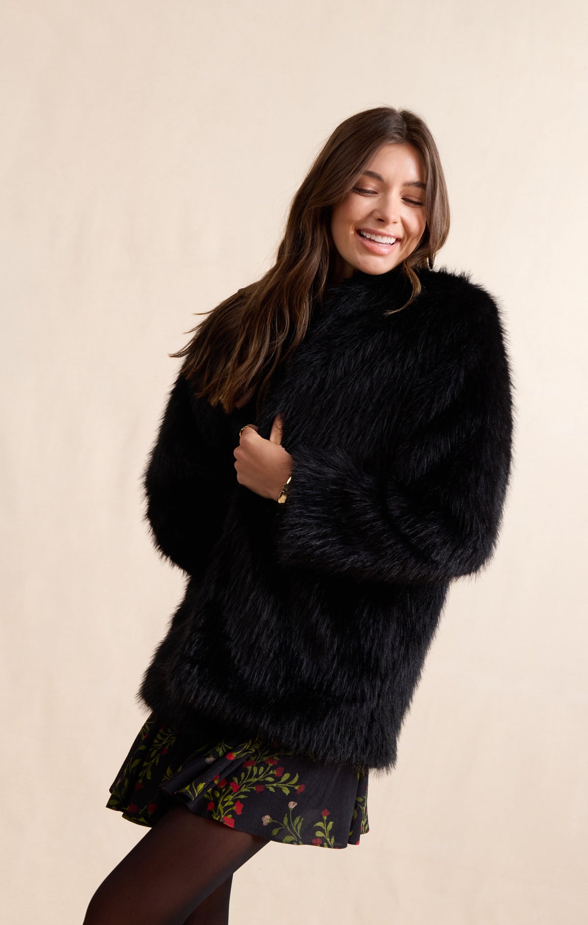 SADIE AND SAGE Women's Jackets Sadie and Sage Mathilde Faux Fur Coat