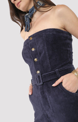 SADIE AND SAGE Women's Pants Sadie and Sage Morrison Strapless Belted Jumpsuit