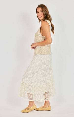 SADIE AND SAGE Women's Skirts Sadie and Sage Letters Midi Skirt