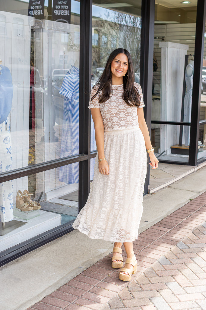 SADIE AND SAGE Women's Skirts Sadie and Sage Letters Midi Skirt