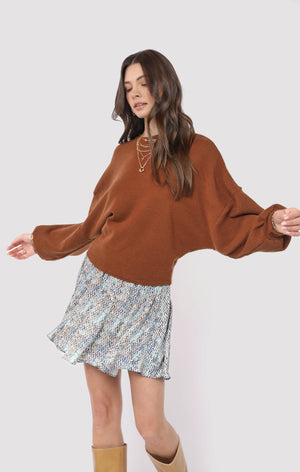 SADIE AND SAGE Women's Sweaters Sadie and Sage on A Stroll Dolman Sleeve Top || David's Clothing