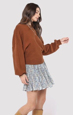 SADIE AND SAGE Women's Sweaters Sadie and Sage on A Stroll Dolman Sleeve Top || David's Clothing