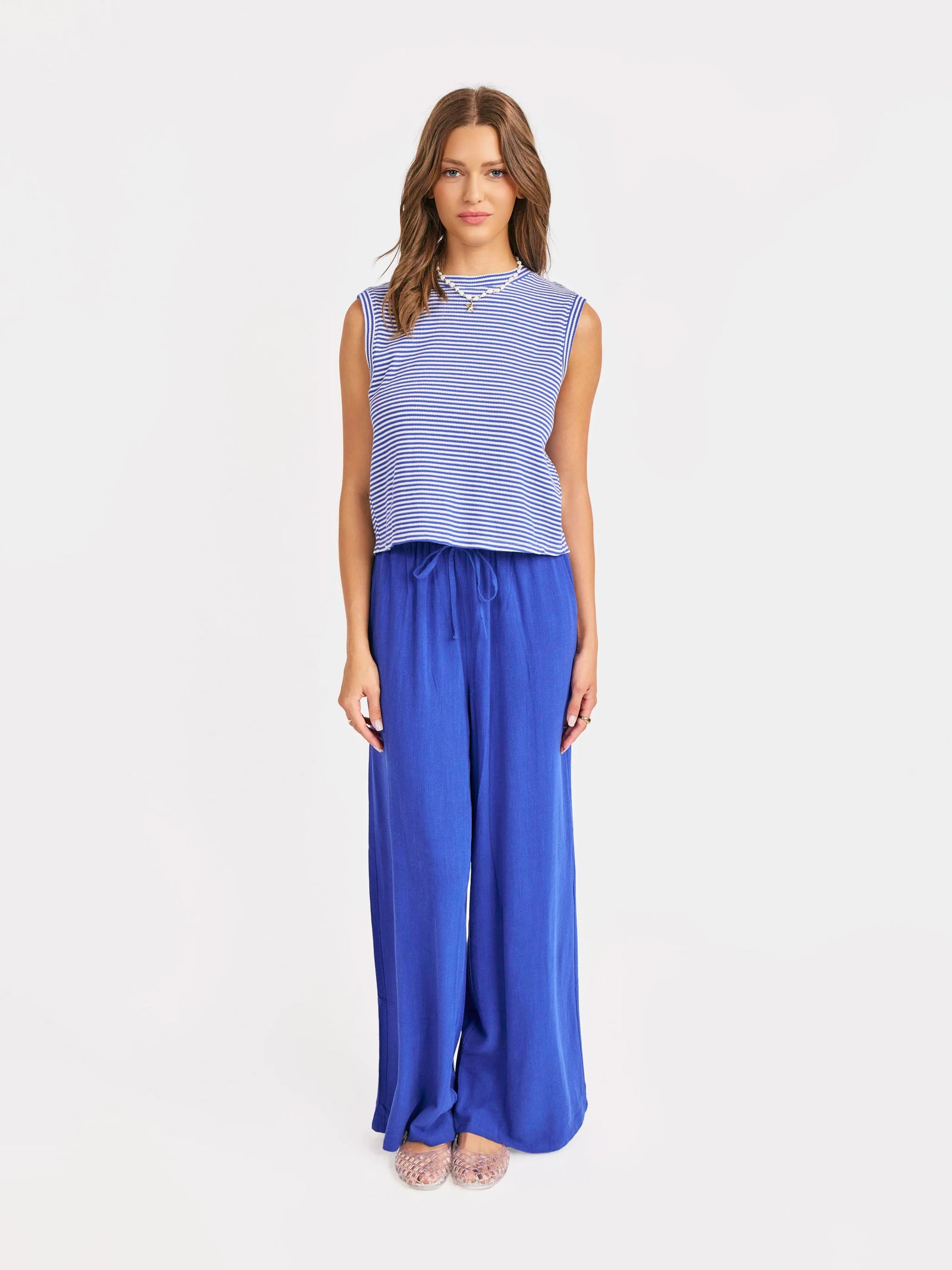 SADIE AND SAGE Women's Top Palma Overlap Back Top